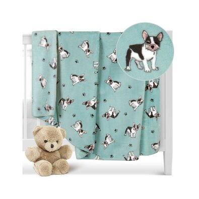 Bellatex Otroška odeja Ella Buldoček modra, 100 x150 cm