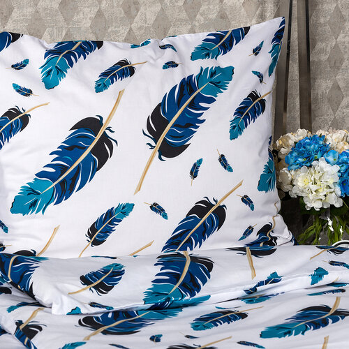 4Home Baumwollbettwäsche Feathers, 140 x 220 cm, 70 x 90 cm