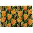 Kokosnussmatte Orange tulips, 39 x 59 cm