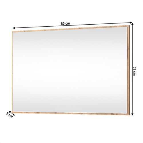 Zrcadlo MORATIZ 80, dub wotan