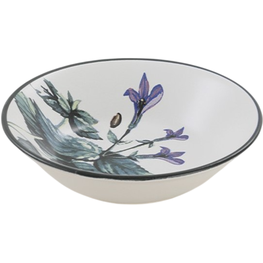 Súprava 6 kameninových hlbokých tanierov Herbal 18 cm