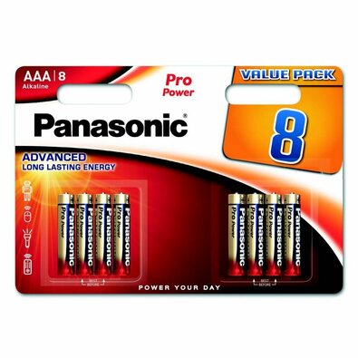 Set de baterii AAA Panasonic LR03PPG/8BW Pro PowerGold