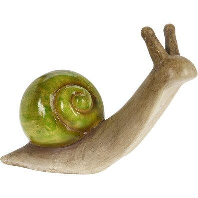 Gartendekoration Schnecke, 30 x 22 x 12 cm, Grün
