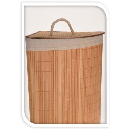 Кутовий кошик для брудної білизни Bamboo, натуральний