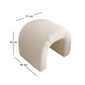 Polsterhocker Nu Teddy Cream