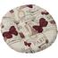 Pernă scaun Dana rotundă Fluture Paris, 40 cm
