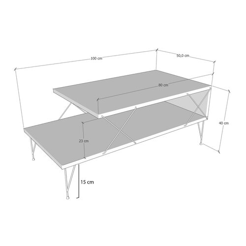 Couchtisch Loire Anthracite
