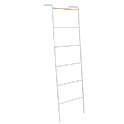 BUNY rebríkový vešiak na kabáty, kovový, biely