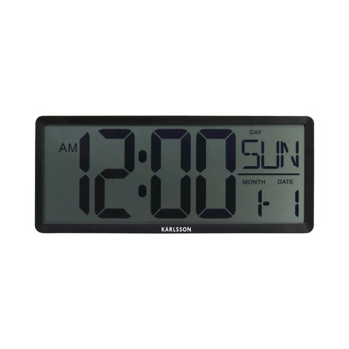 Karlsson 6020BK ceas digital negru, 35 cm