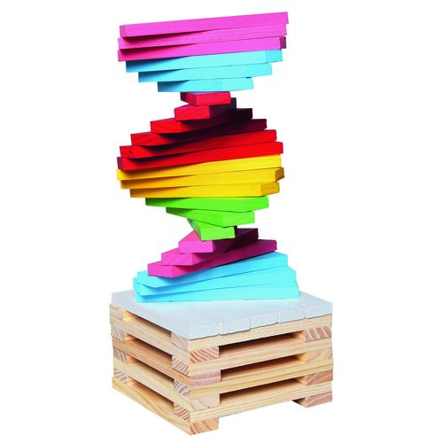 Bino Holzbauset Stadt, 150 Teile