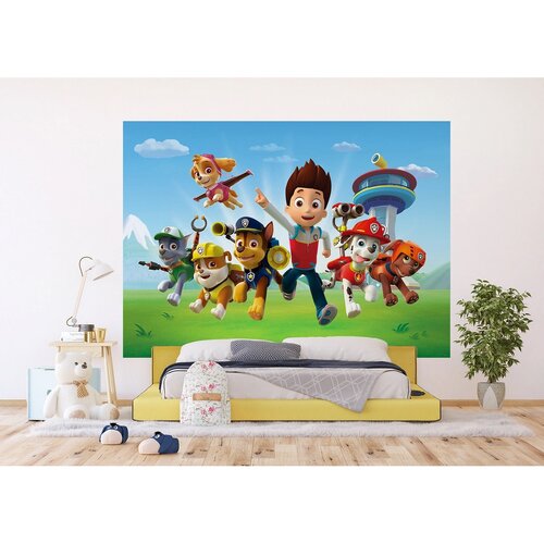 Mancs őrjárat gyermek fotótapéta 251 x 182 cm, 4 részből álló tapéta