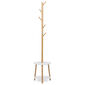 Autronic DR-N1004 WT Holz-Garderobenständer weiß, 40 x 174 cm