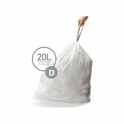 Simplehuman Vrecká do odpadkového koša D 20 L, 20 ks