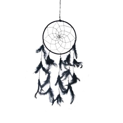InDecor Prindător de vise din bumbac cu penenegre, 15 x 15 x 40 cm