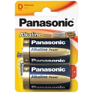 Set baterii Panasonic LR20APB/2BP alcaline, 2 buc