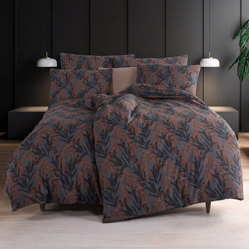 Lenjerie de pat din bumbac renforce 4Home Midnight Fern , 140 x 200 cm, 70 x 90 cm