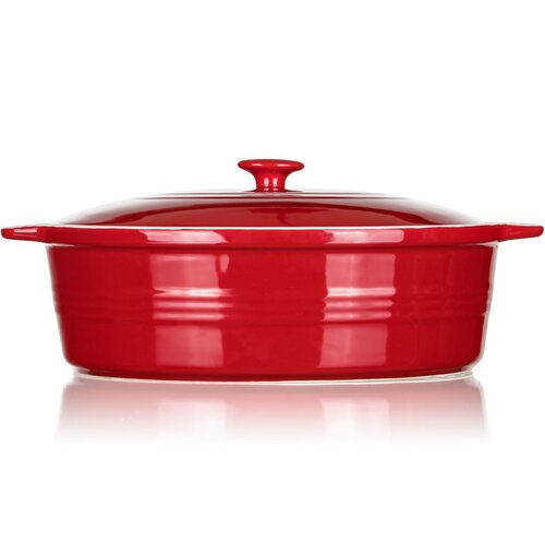 Banquet Form Auflaufform oval mit Deckel Culinaria Red 3,6 l