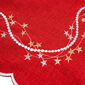 Різдвяна скатертина Зірочки червоний, 85 x 85 см