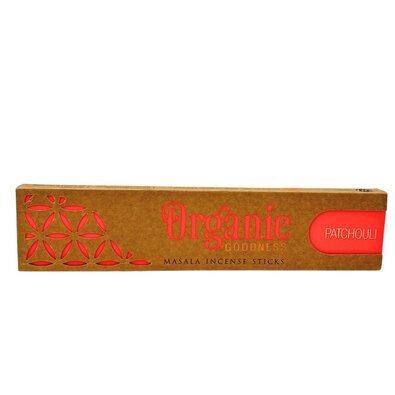 Ароматичні палички Organic Goodness Masala 12 шт.,Пат Чоулі