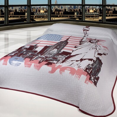 Narzuta na łóżko New York, 140 x 220 cm