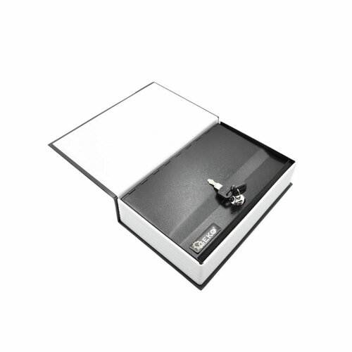 Škatla/knjiga za denar s plastičnimrazvrščevalnikom + 2 ključa, 240 x 155 x 55 mm