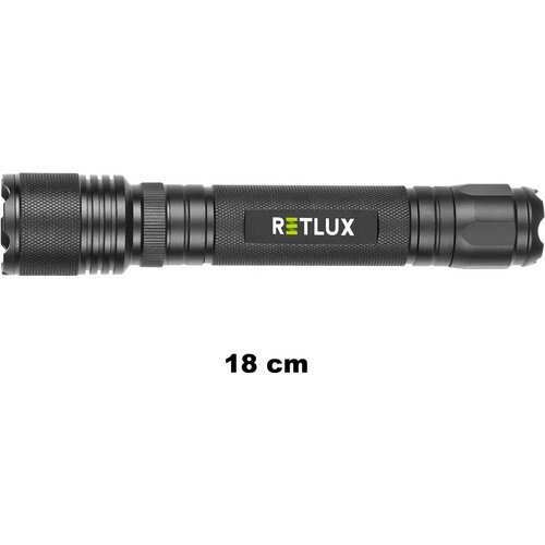 Retlux RPL 112 Ruční LED svítilna na AA baterie, dosvit 100 m, výdrž 96 hodin