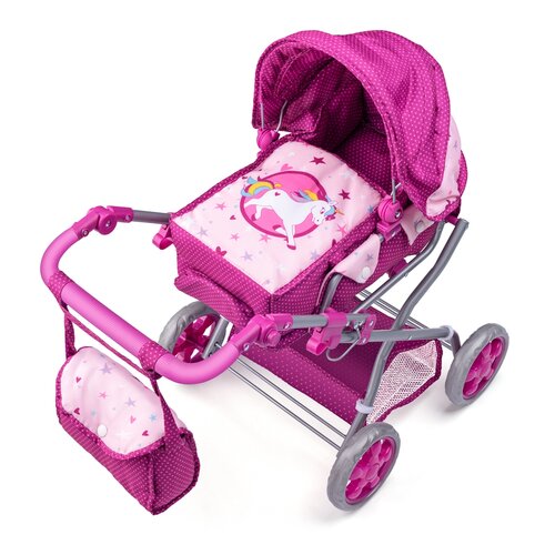 Woody Puppenwagen für Kinder Einhorn