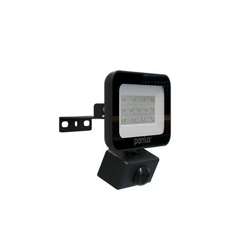 Fotografie Panlux LED reflektor s PIR senzorem Vana S Evo černá, IP65, 20 W