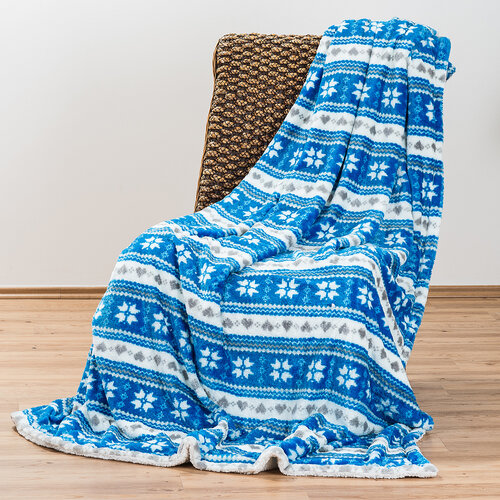 4Home Baránková deka Zimný sen modrá, 150 x 200 cm