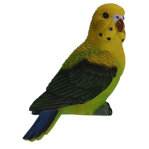 Papagal decorativ Peruș, 7 x 10 x 18 cm