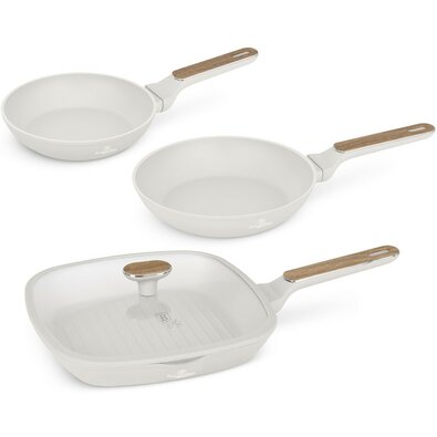 BerlingerHaus Set de tigăi cu suprafață din titan Sahara Nordic, 3+1 buc.