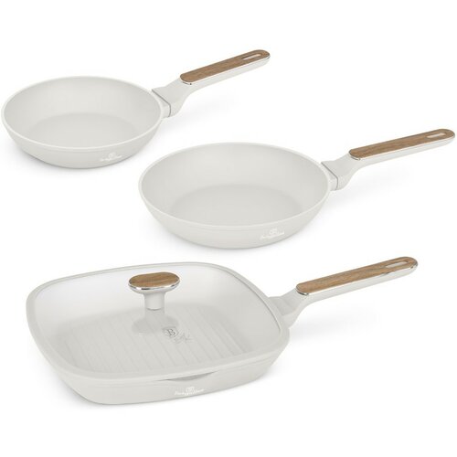 BerlingerHaus Zestaw patelni z powłoką tytanową Sahara Nordic, 3+1 szt.