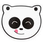 Hatu Panda gyerek műanyag sámli fehér, 29,6x 20,5 x 26 cm