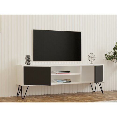 Stolik pod telewizor Hare White and Anthracite