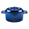 LAVA Metall Gusseisen Topf, Durchmesser 20 cm, Blau, 2,6 l