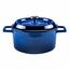 LAVA Metall Gusseisen Topf, Durchmesser 20 cm, Blau, 2,6 l