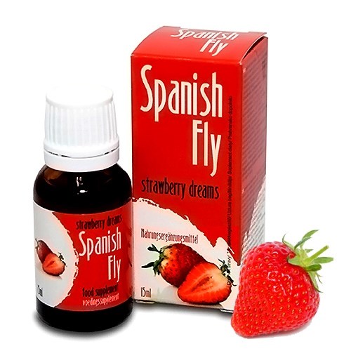Španělské mušky Jahoda, 15 ml