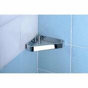 GEDY 3283 Smart sarokpolc zuhanyzóhoz, 17 x 3 x 17cm, ezüst színű