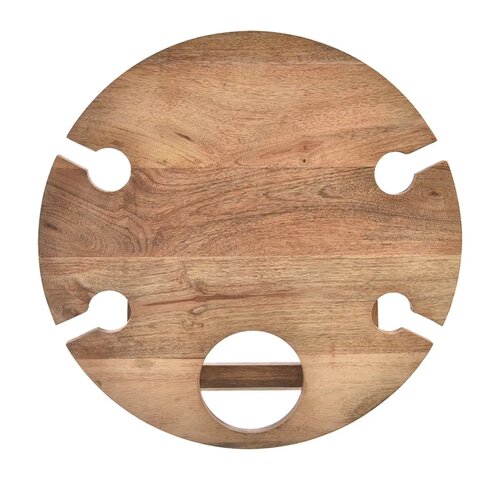 Orion Piknikový stolek/tác z mangového dřeva, 39,5x 24,5 cm