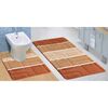 Sada kúpeľňových predložiek Avangard Panel terra, 80 x 50 cm, 50 x 40 cm