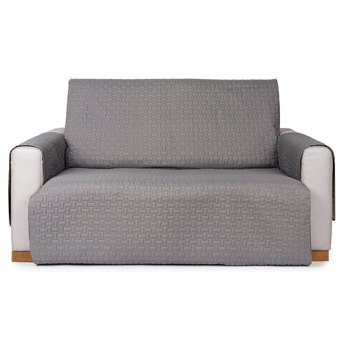 4Home Narzuta na kanapę 2-osobową Doubleface szary/jasnoszary, 140 x 220 cm