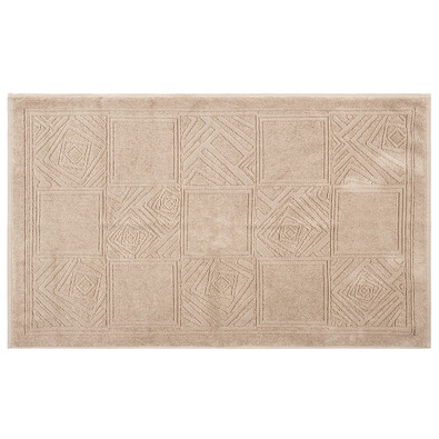 Dywanik łazienkowy Natalie jasnobrązowy, 50 x 80 cm
