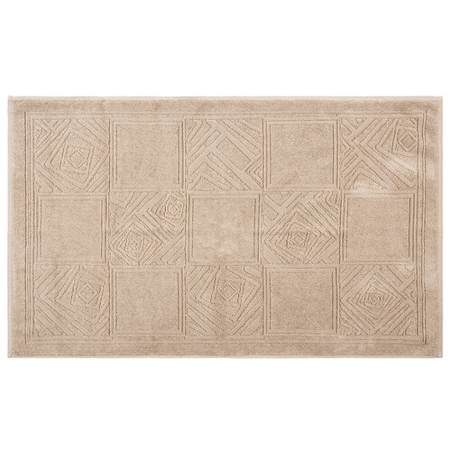 Dywanik łazienkowy Natalie jasnobrązowy, 50 x 80 cm