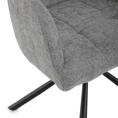 Set de scaune de sufragerie cu mecanism deîntoarcere DCH-T1122 GREY2, 2 buc.