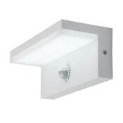Rabalux 77116 zewnętrzna lampa ścienna LEDZaragoza, z czujnikiem, 9 W, IP54, biała