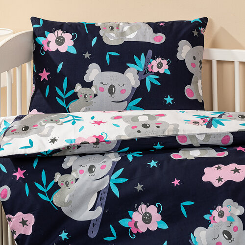 4Home Baumwollbettwäsche für Kinder Koala friend, 100 x 135 cm, 40 x 60 cm