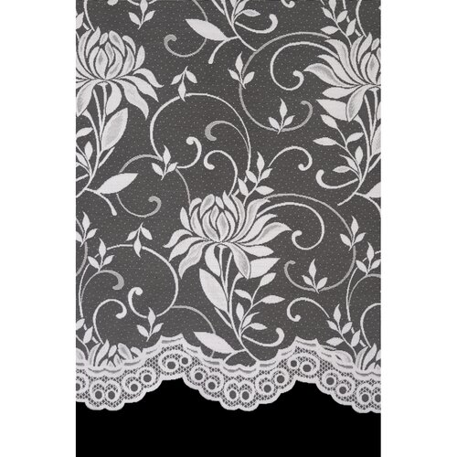 4Home Gardine Pfingstrosen, 300 x 150 cmweiß  , 300 x 150 cm