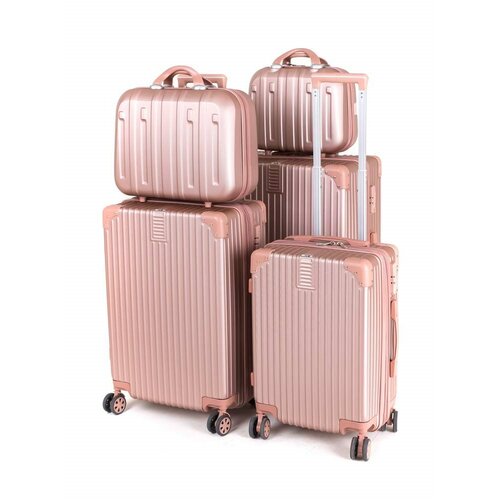Pretty UP ABS25 kerekes bőrönd, L, rózsaszín
