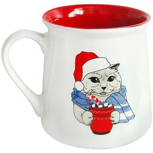 Toro Keramický hrnek Xmas Cat, 290 ml