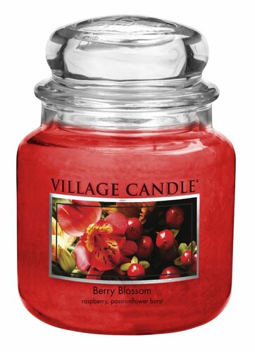 Village Candle Vonná sviečka Červené kvety - Berry Blossom, 397 g